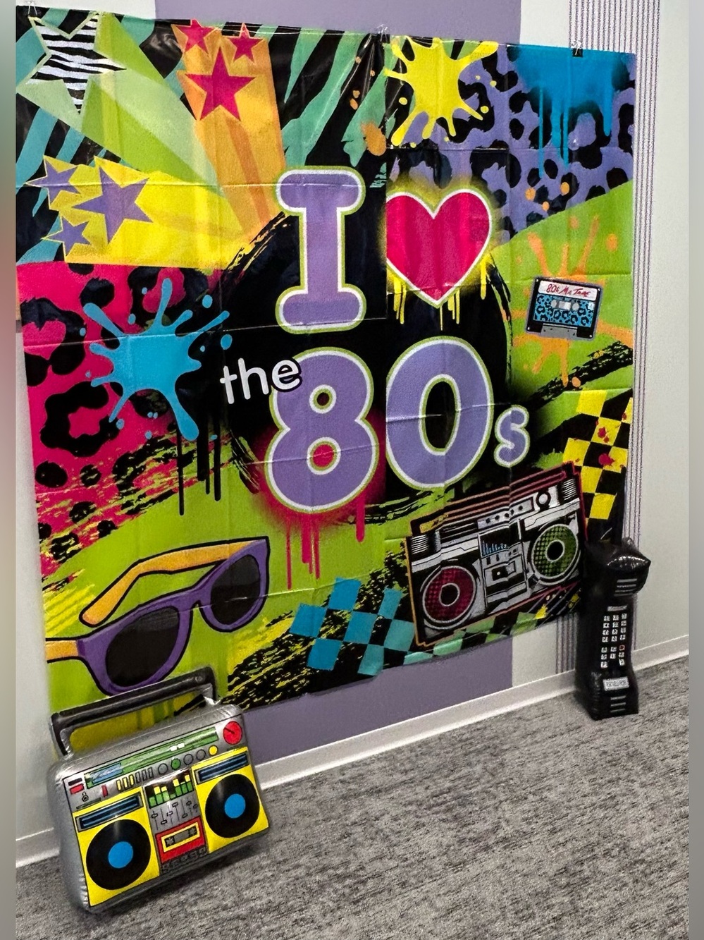 I Love the 80s Wall Decor & Props